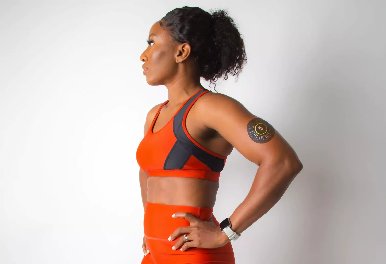 an athletes standing with a CGM