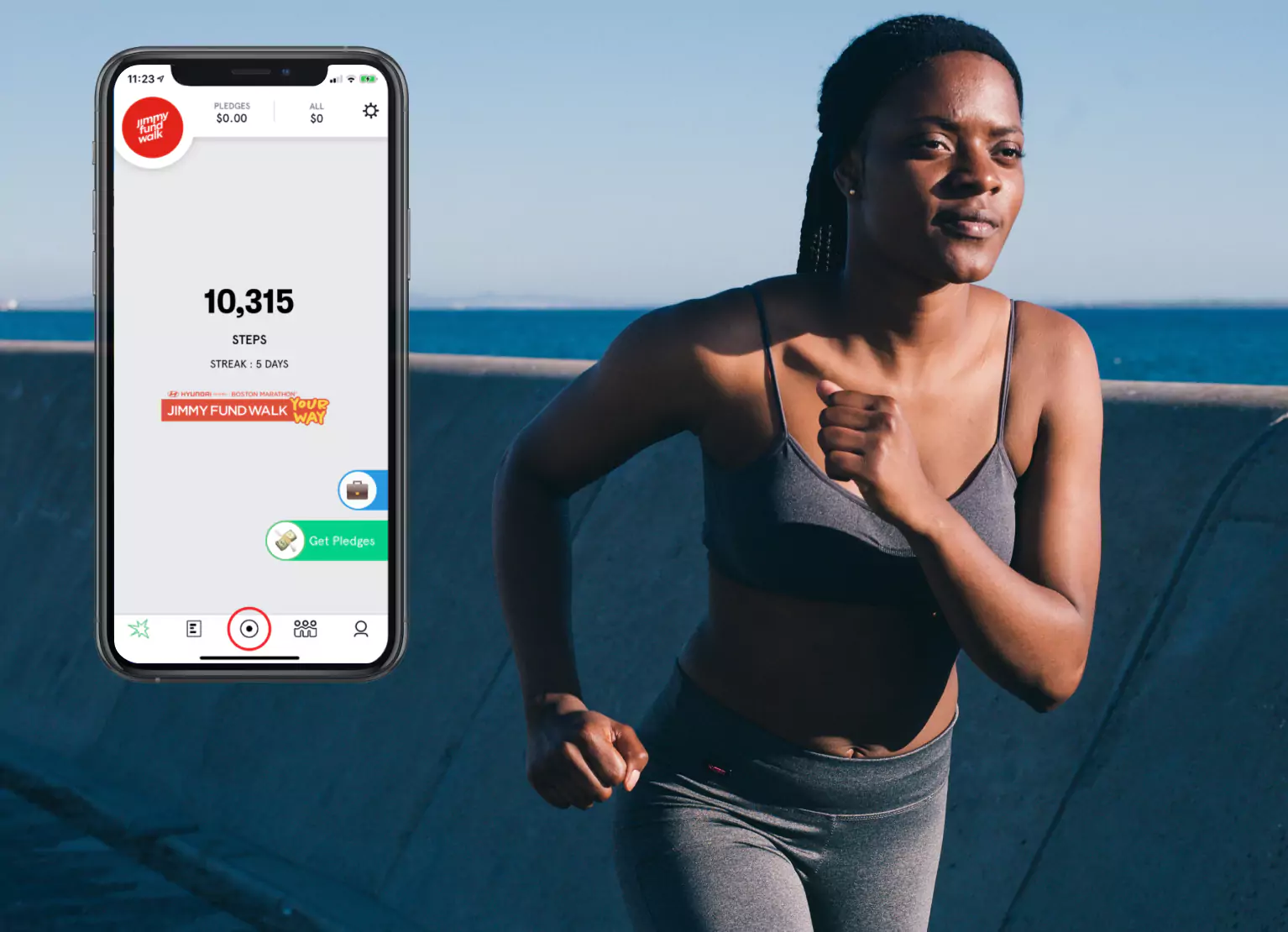 Charity miles app