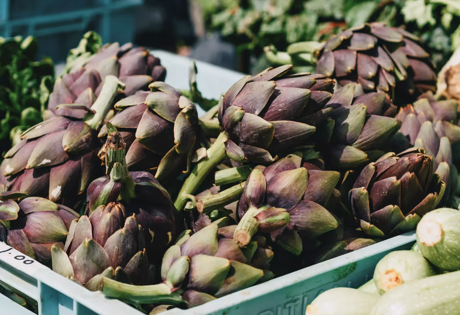 a box of artichokes 