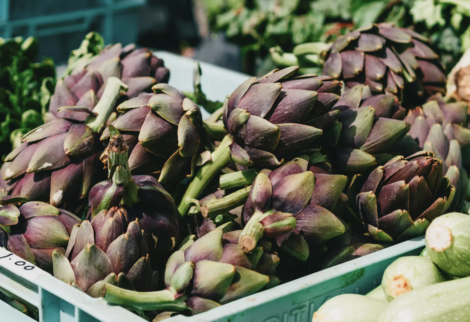 a box of artichokes