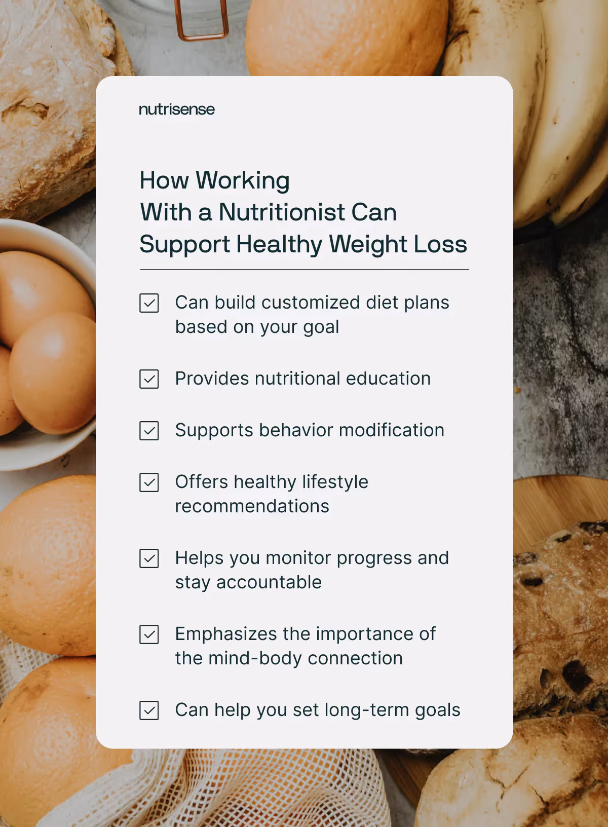 how a nutritionist can support your weight loss goal