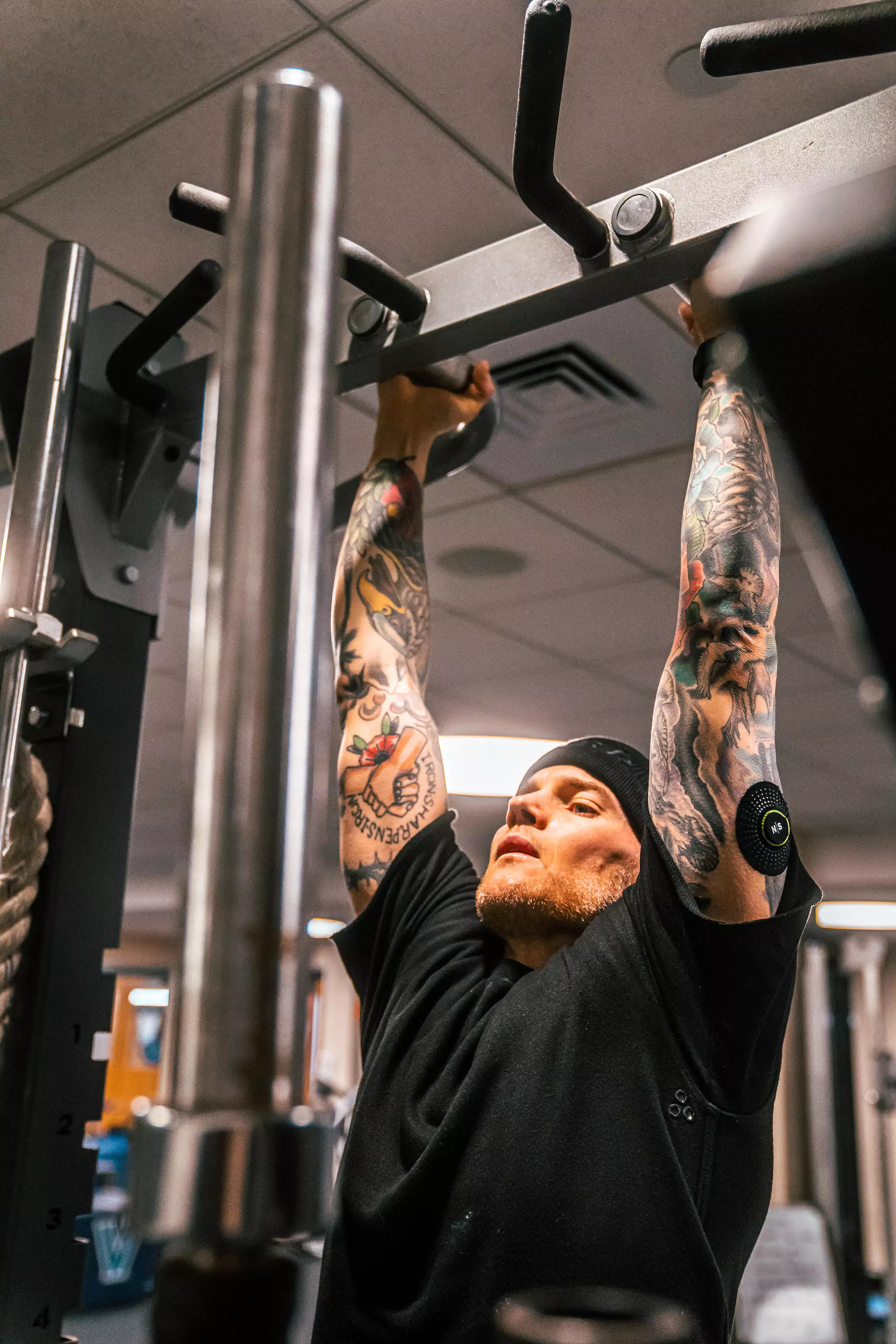 John working out