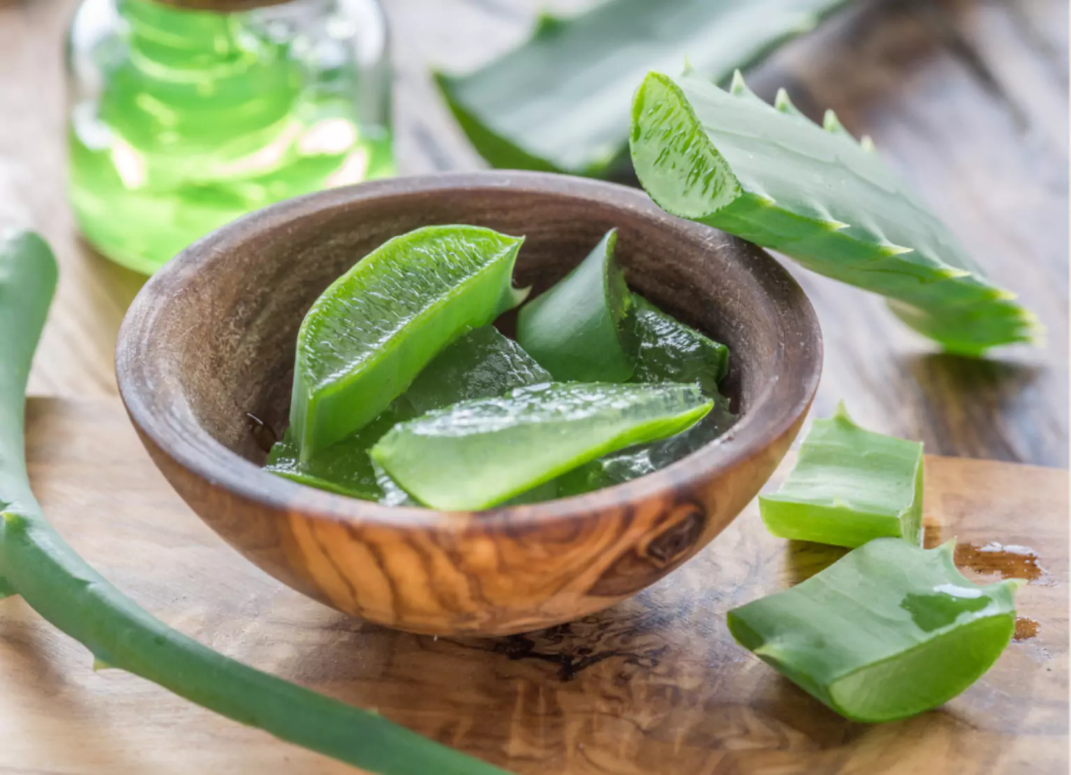 a bowl filled with sliced aloe vera