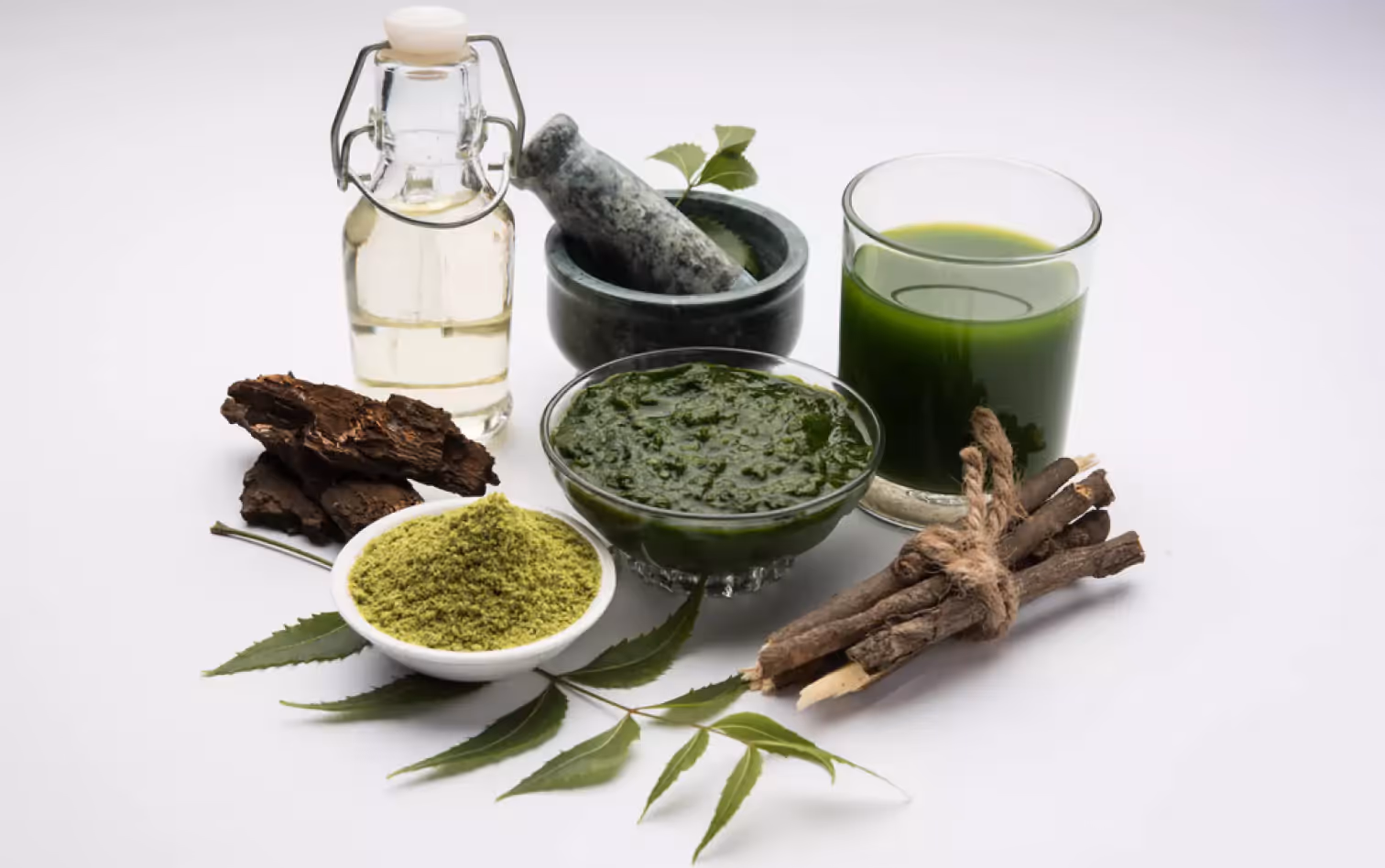 a small bowls of neem