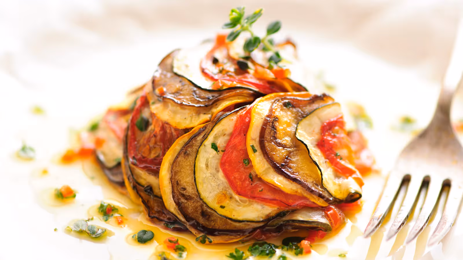 a plate of Ratatouille 