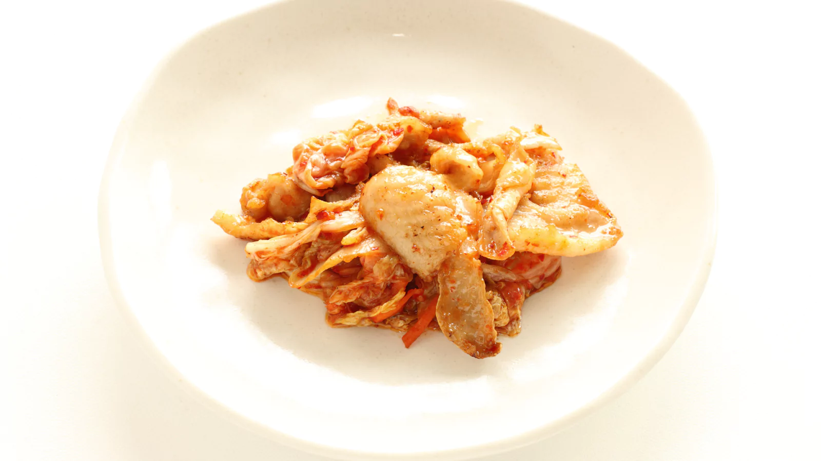 a plate of Kimchi