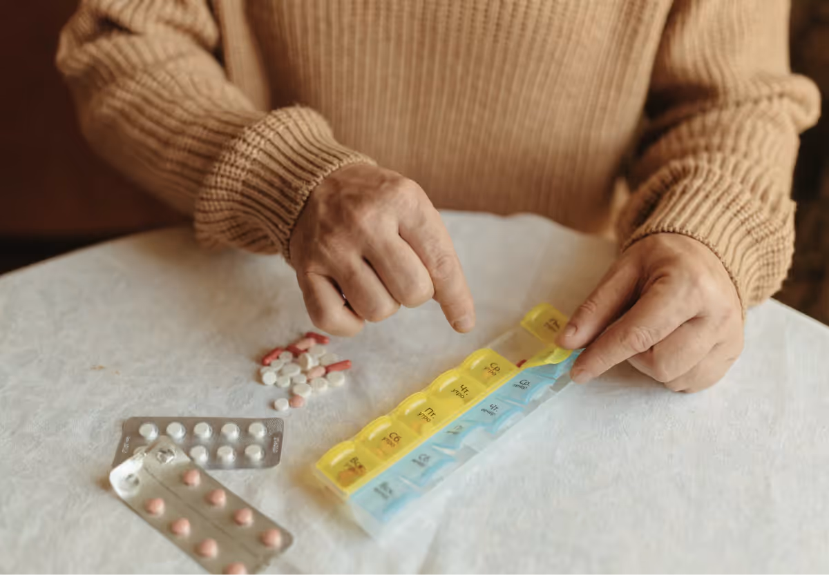 someone taking their medication