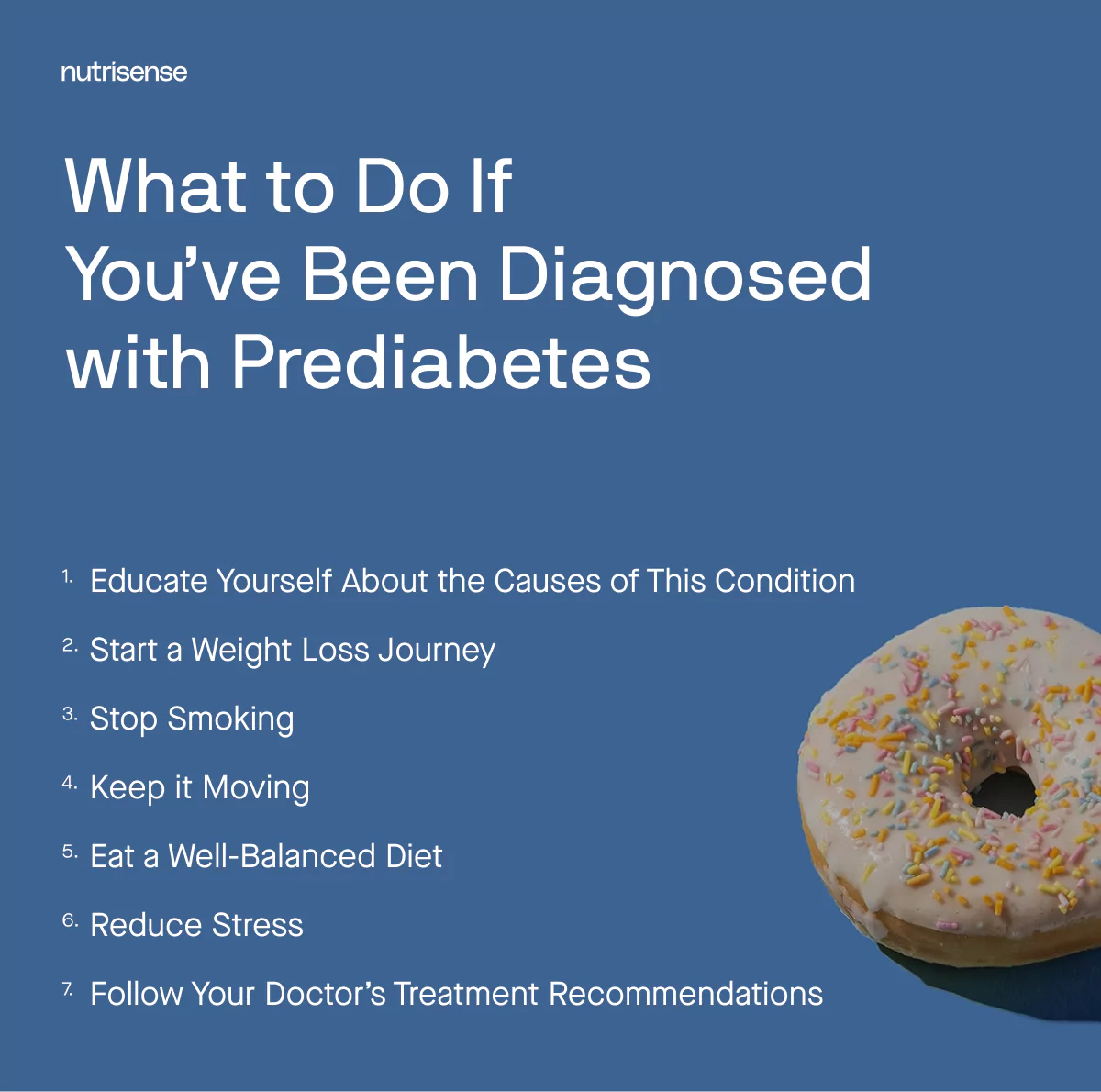 a list of things to do if diagnosed with prediabetes