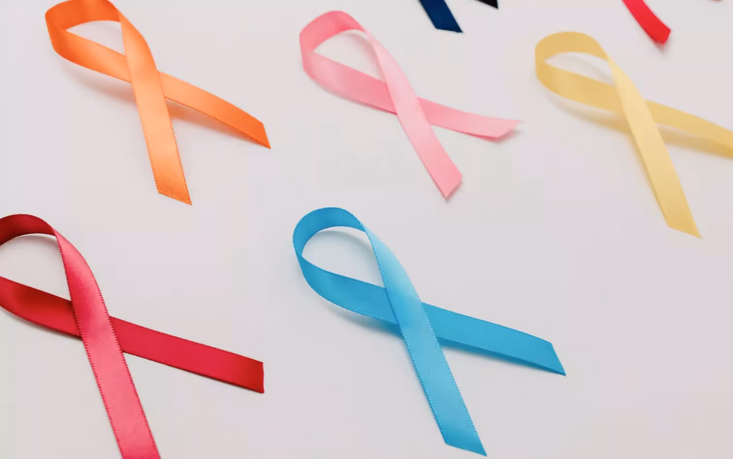 ribbons of different colours 