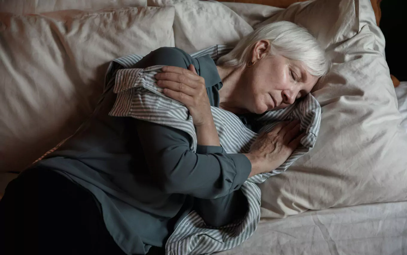 a person sleeping