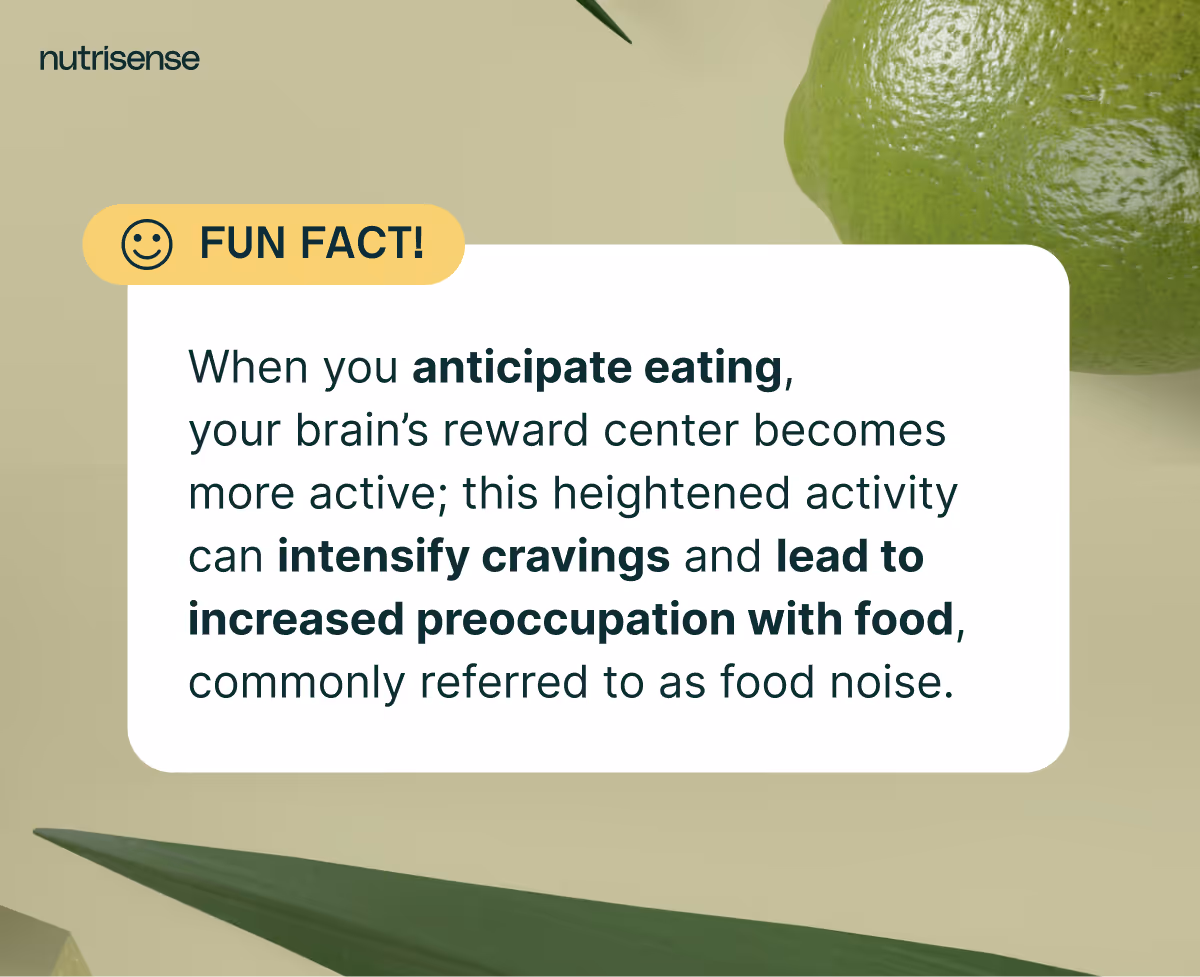 Fun fact about food noise from a Nutrisense expert