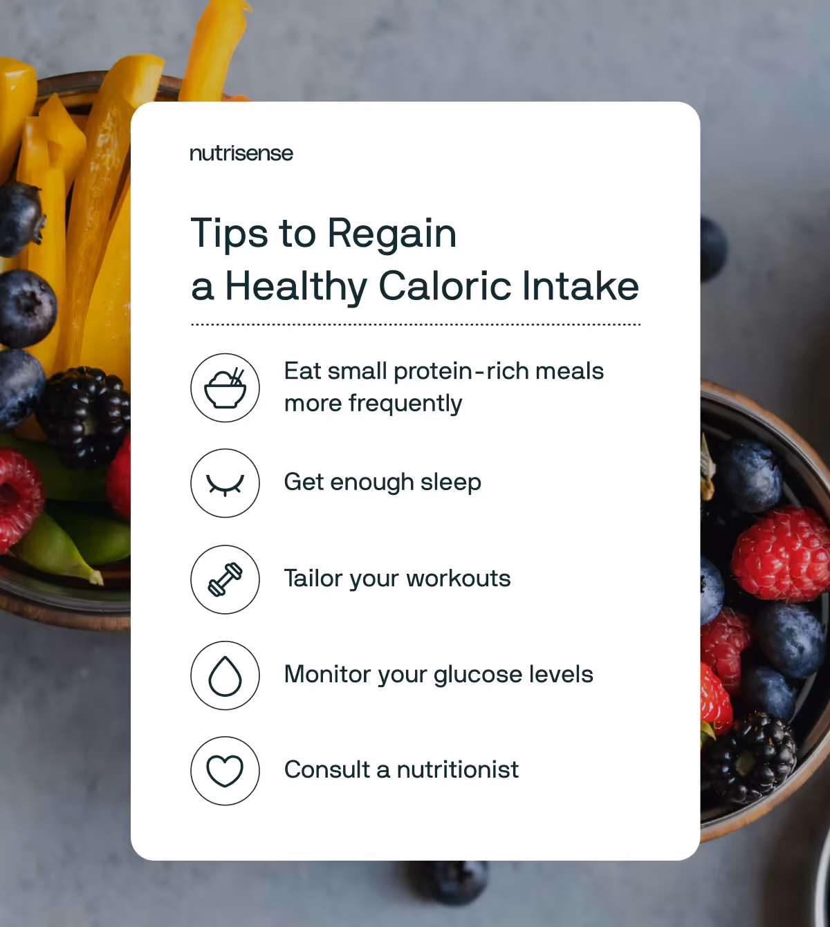tips to regain caloric intake