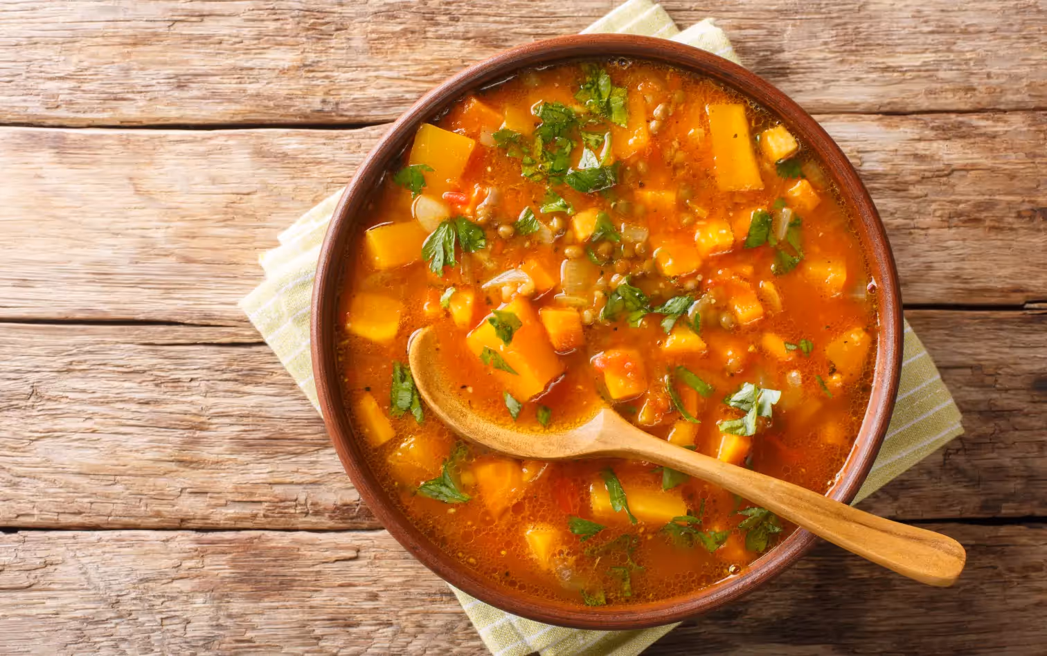 a bowl of African Yam Stew