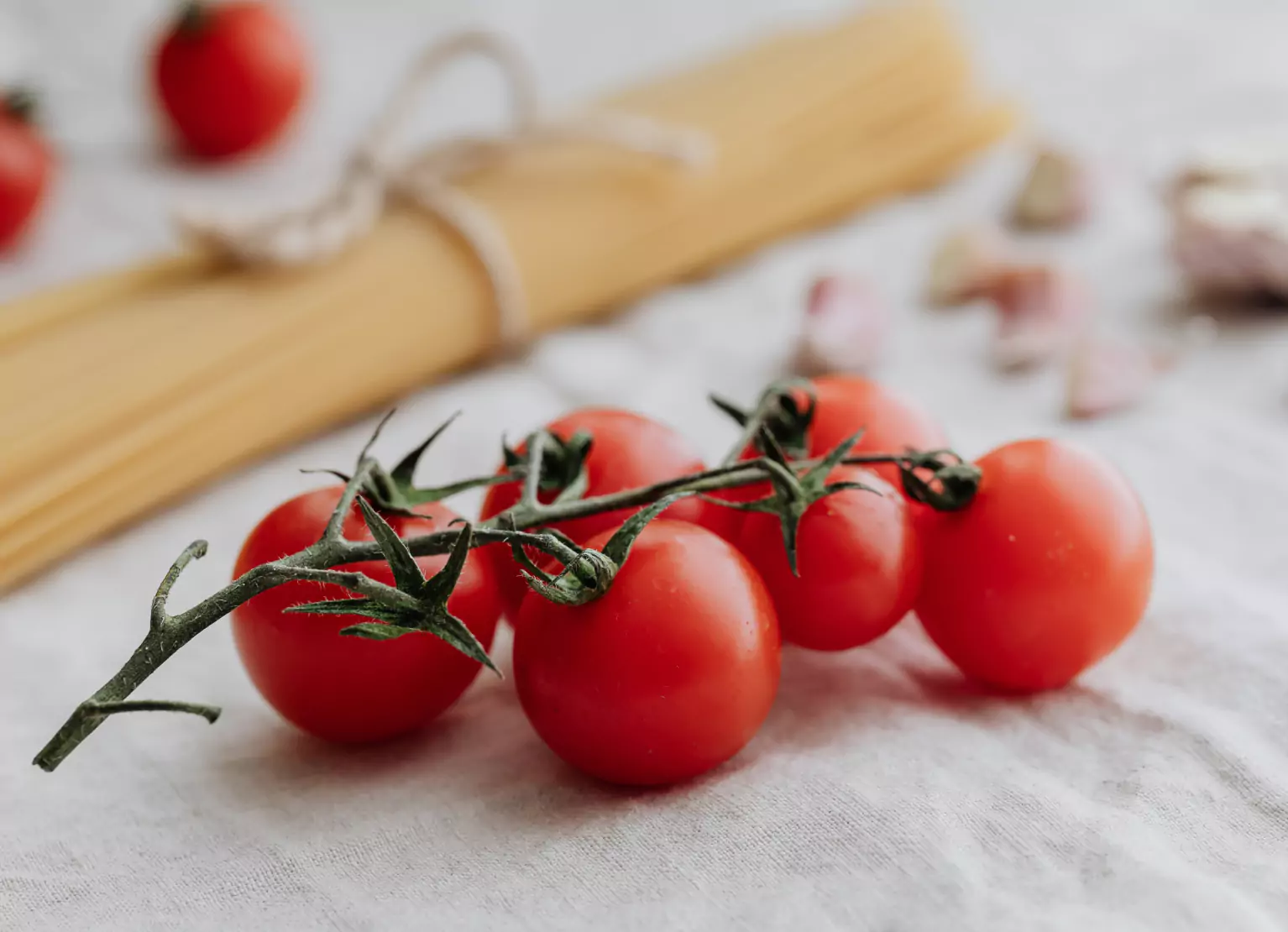 a vine of tomatoes