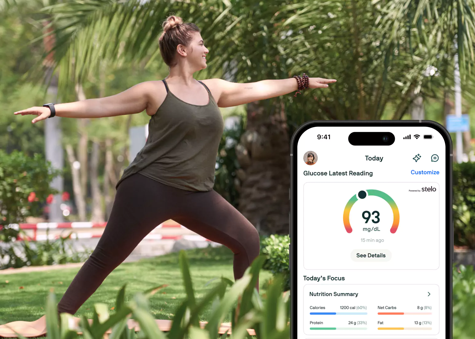 someone standing with a CGM