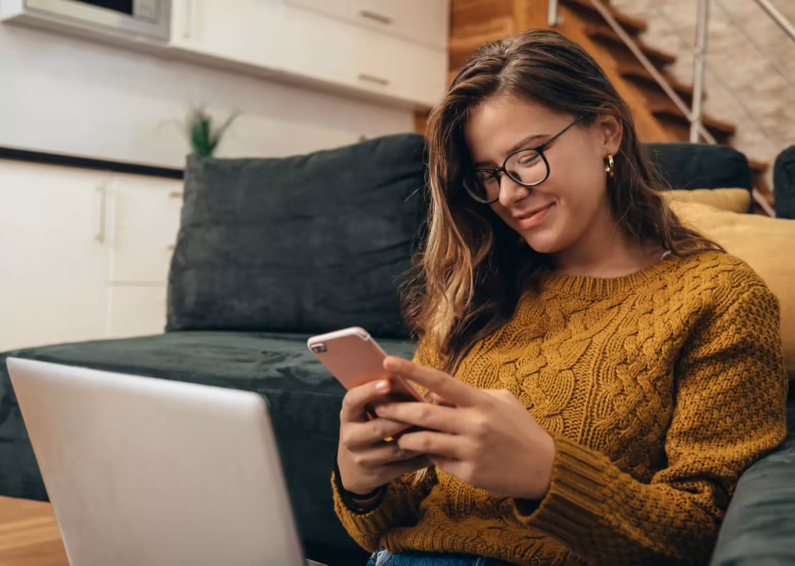 a person at their laptop researching glucose levels