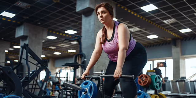 a person working out in the gym