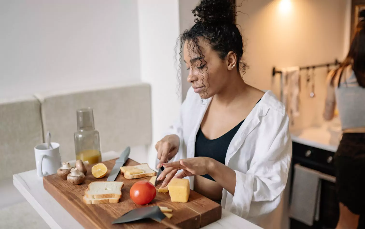 a person making toasts