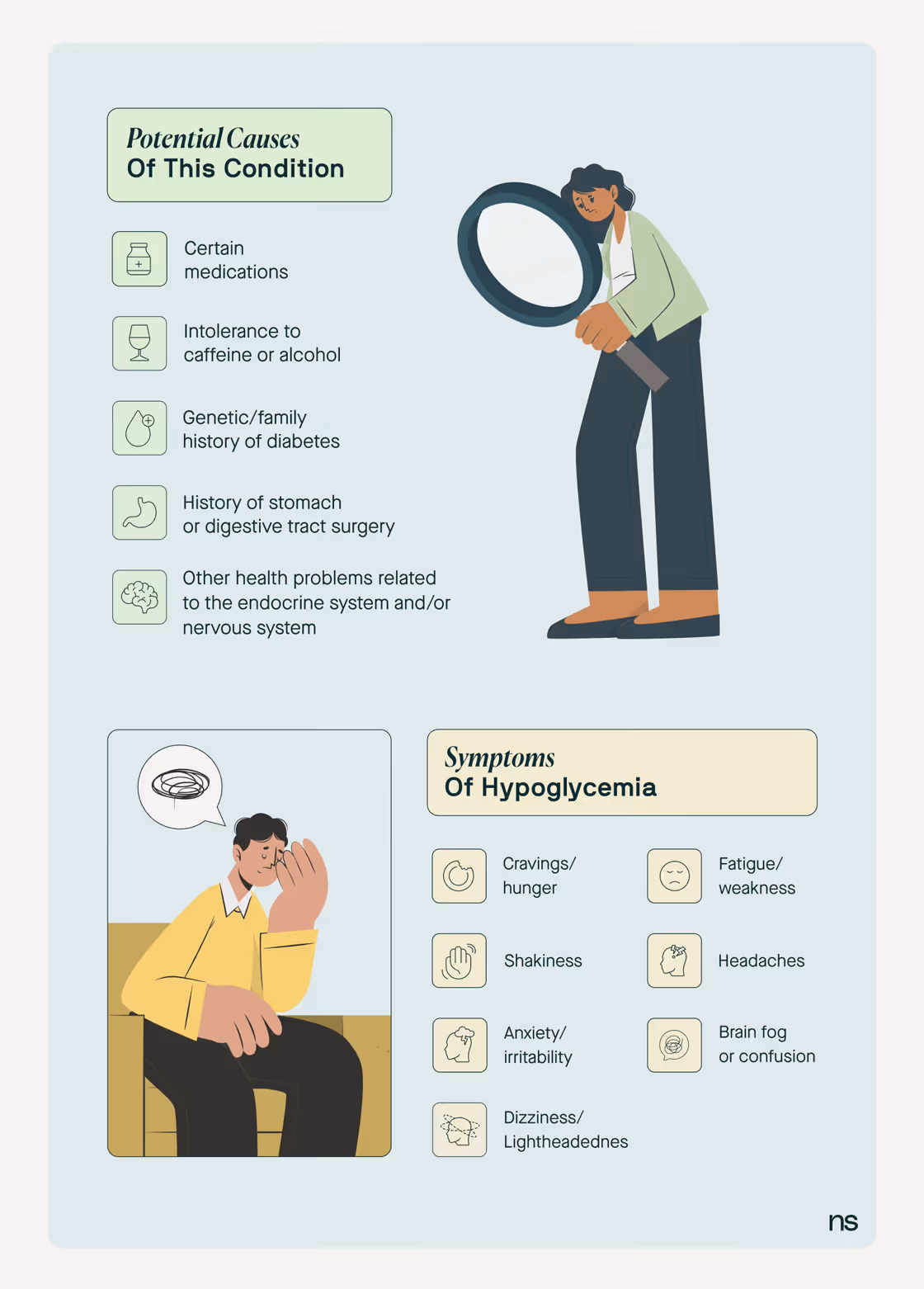 hypoglycemia causes and symptoms