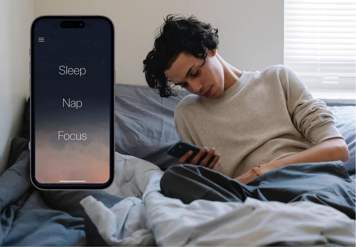 the Pzizz app and someone looking at their data