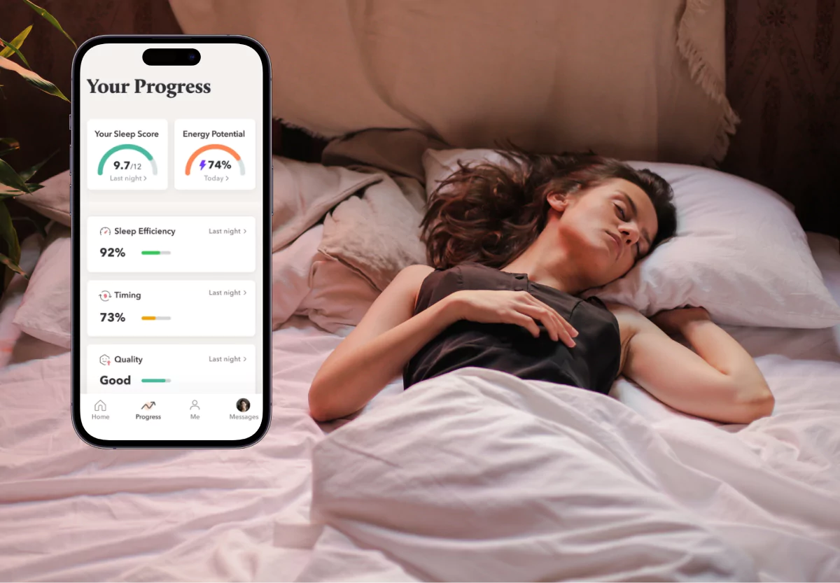 the Sleep Reset app and someone asleep