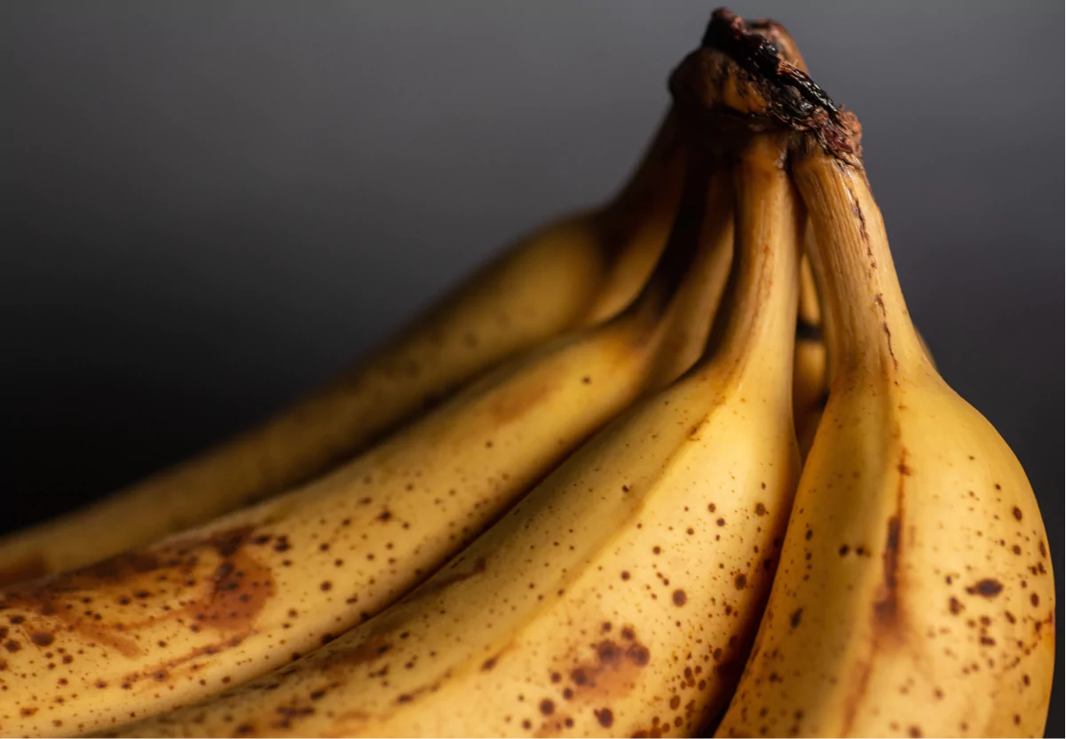 a bunch of ripe bananas