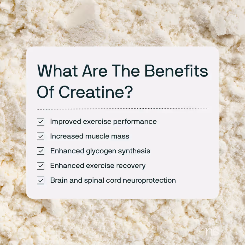 the benefits of creatine chart