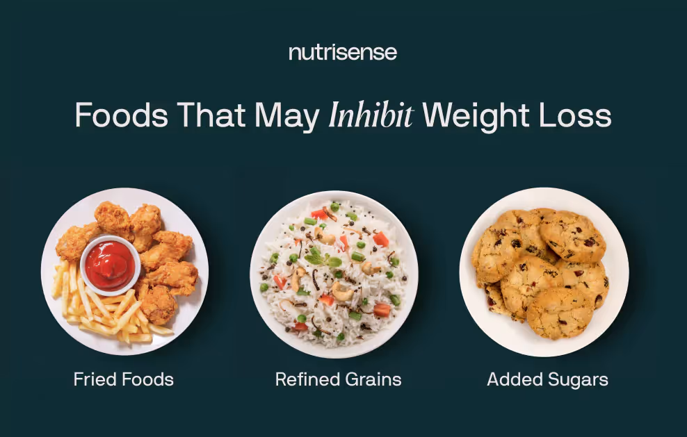 three foods that can inhibit weight loss