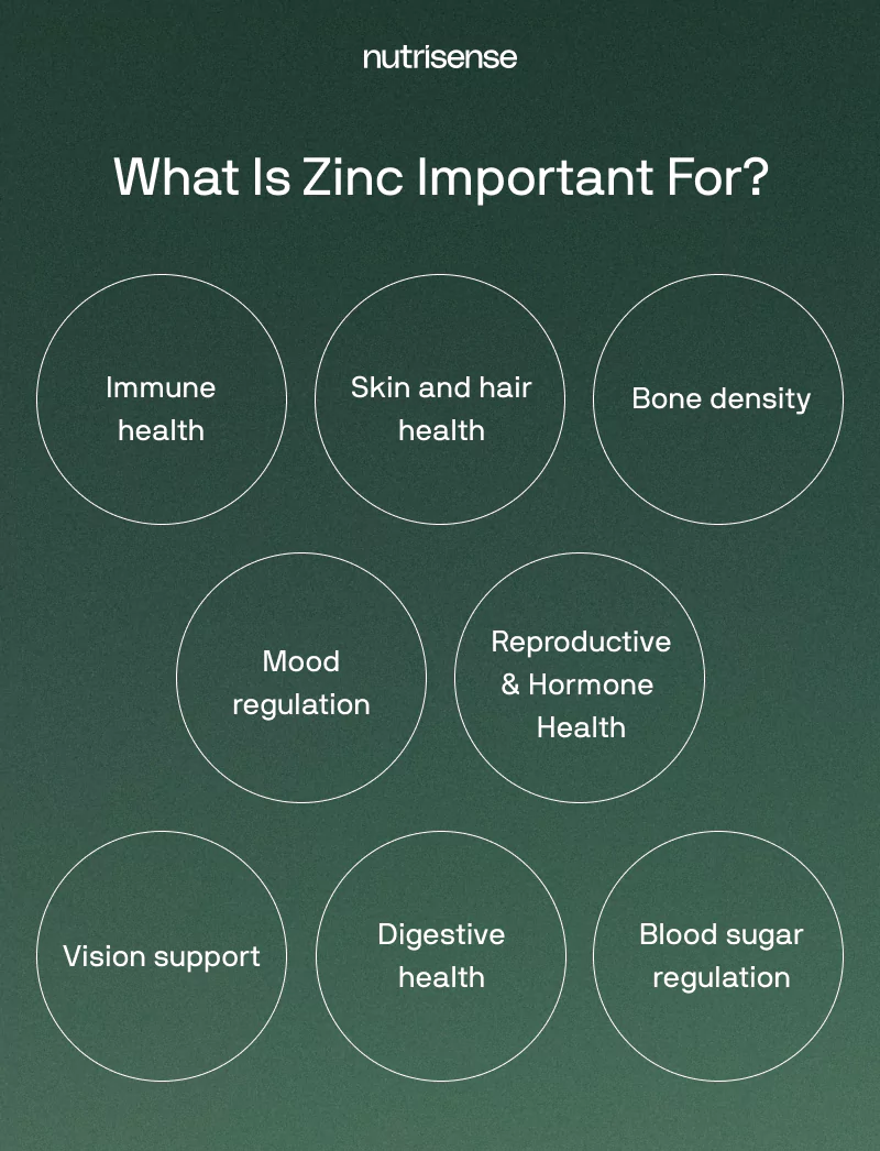 why is zinc important health benefits