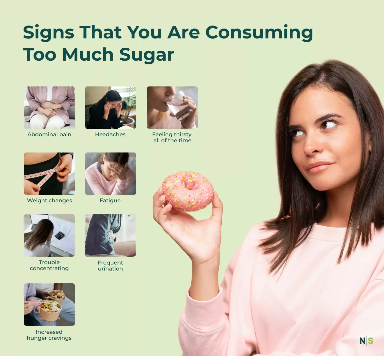 Signs You're consuming too much sugar 