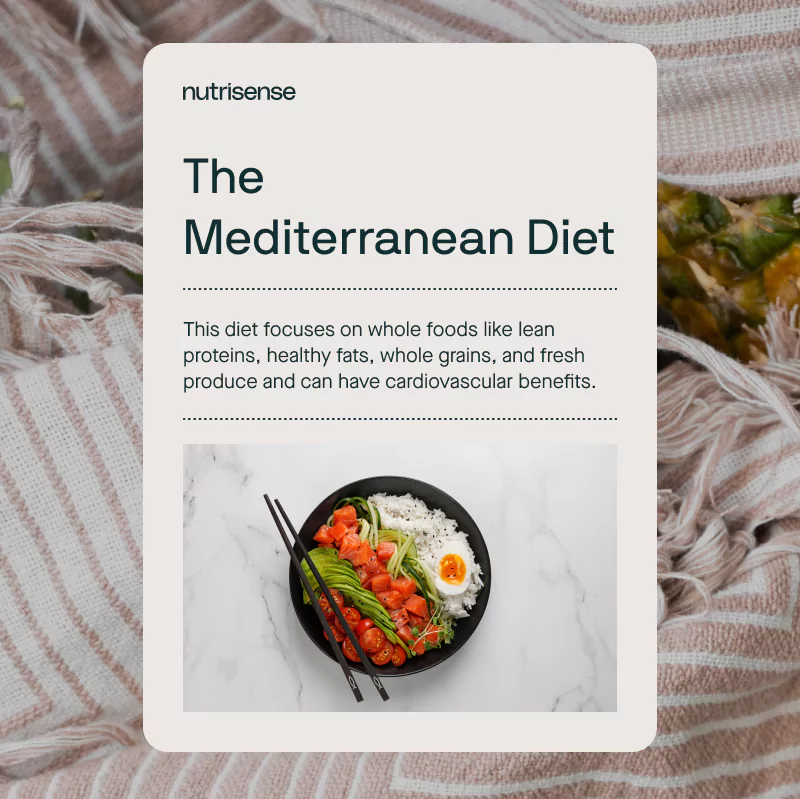 a description of the mediterraean diet with a plate of tomatoes and rice