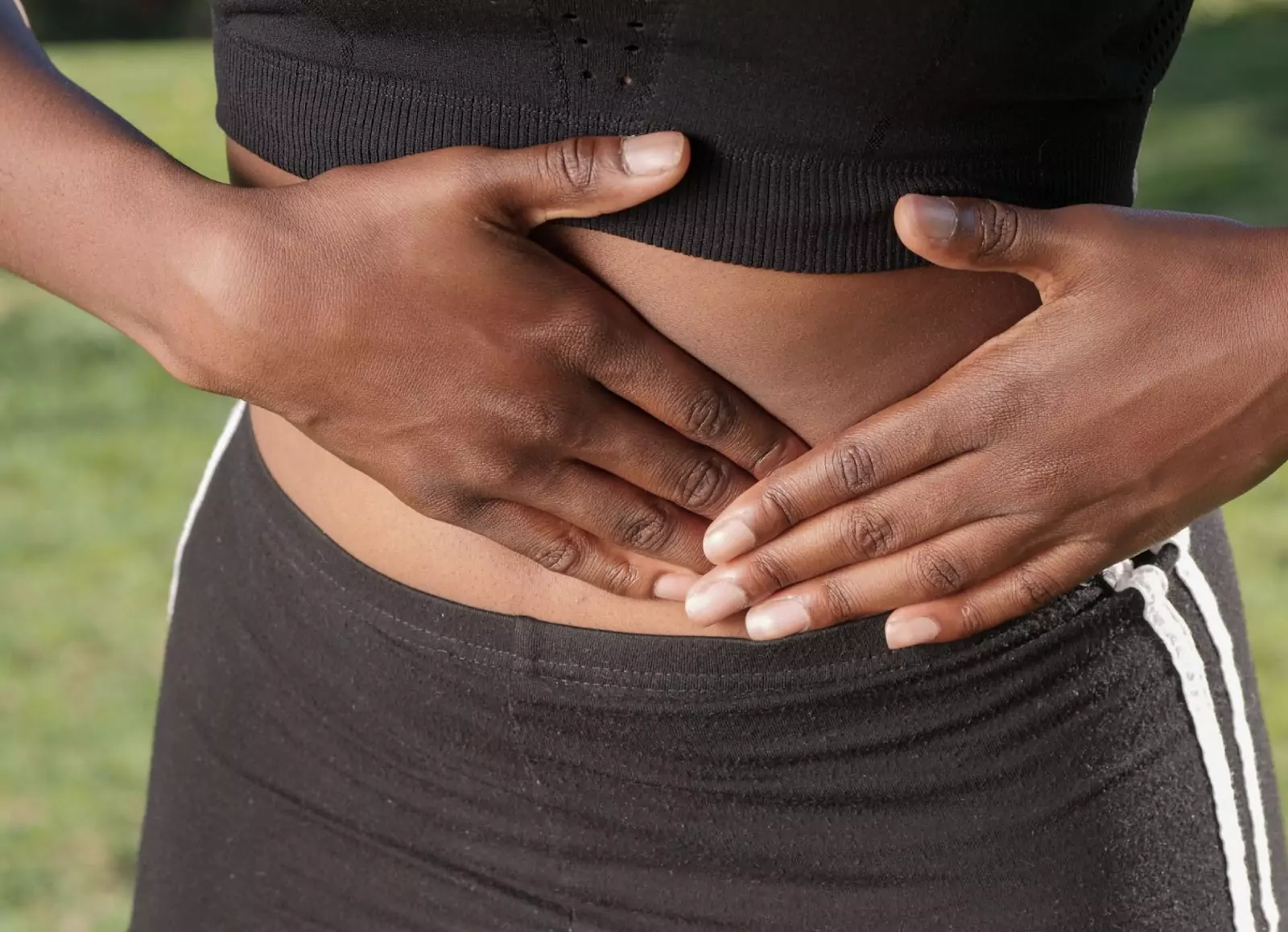 a person having a stomach-ache