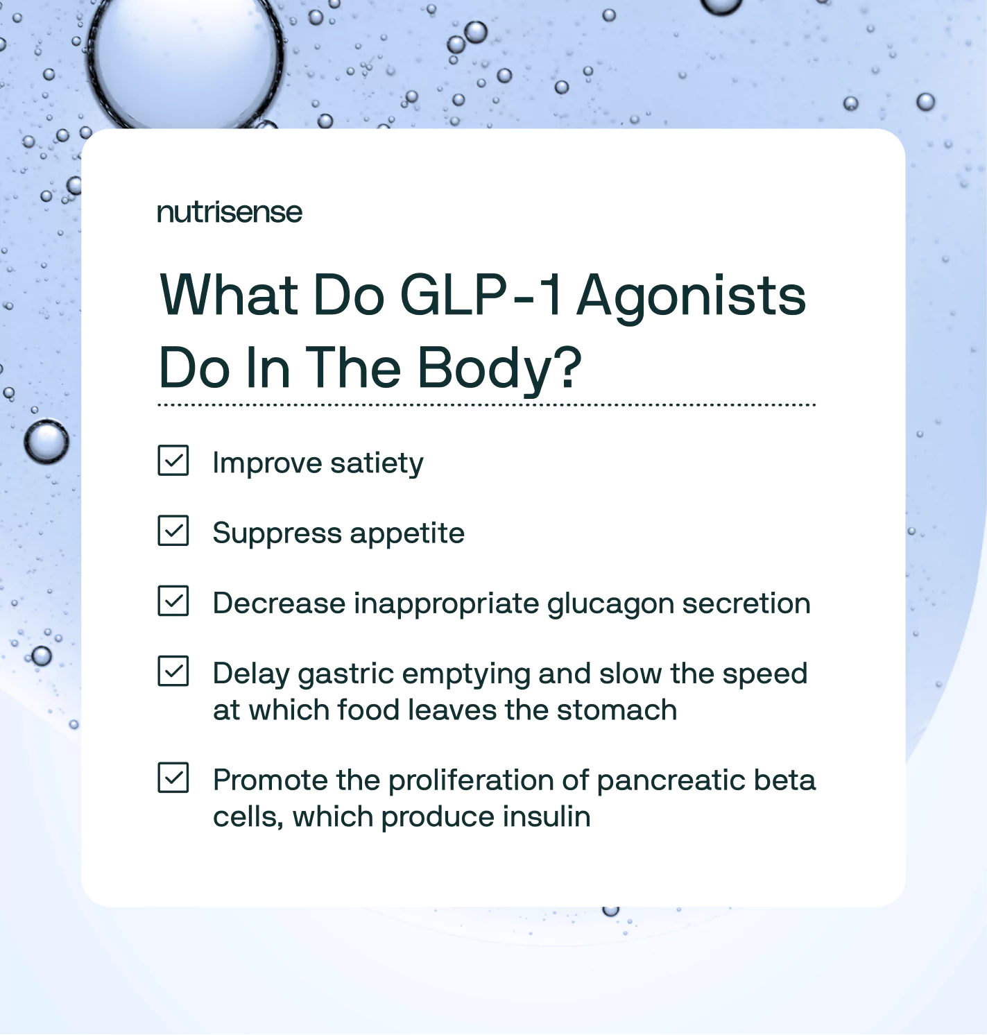 what do glp-1 agonists do in the body